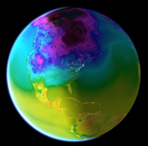 earth, temperature view