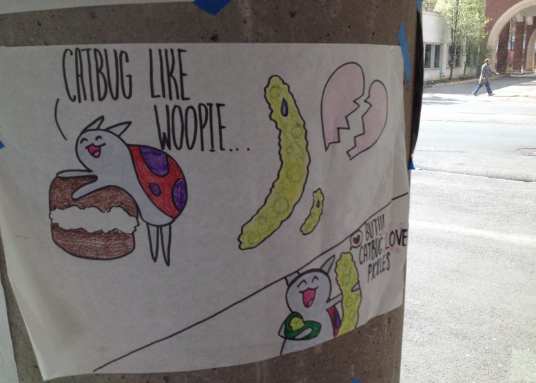 Catbug drawing at Clover KND